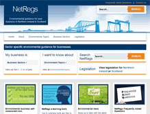 Tablet Screenshot of netregs.org.uk